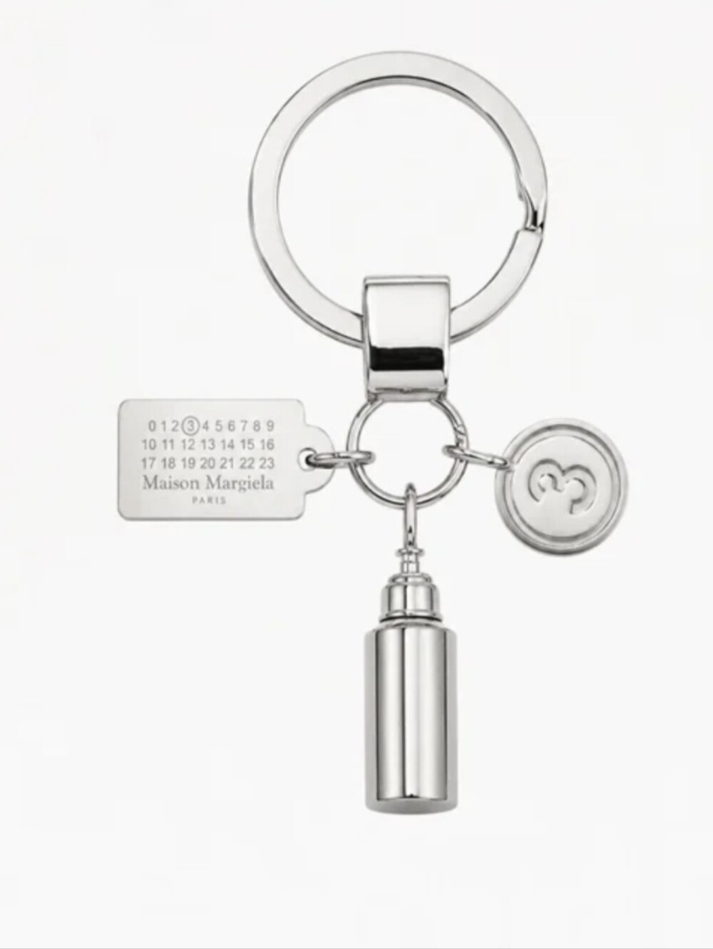Authentic Maison Margiela Replica Silver keyring Bottle Charm 3️⃣